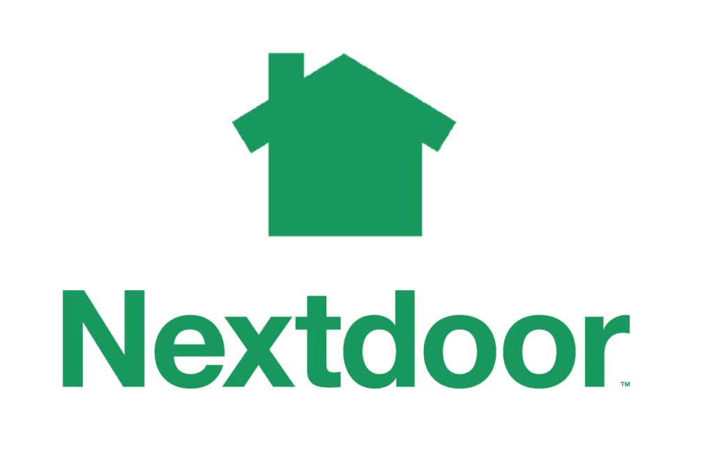 nextdoor logo with text